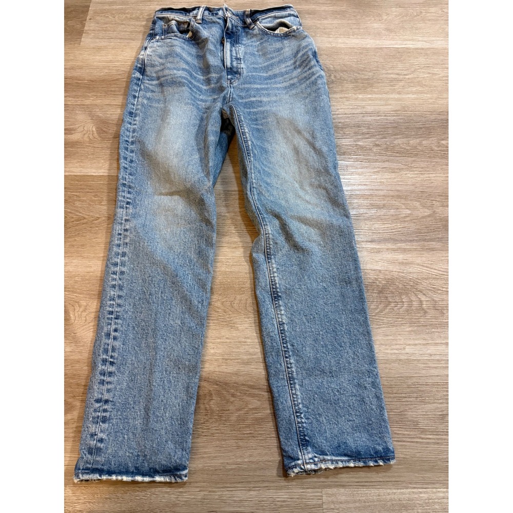Moussy Vintage ISM Jeans Womens 29 Blue Medium Wash Straight Leg Made in Japan